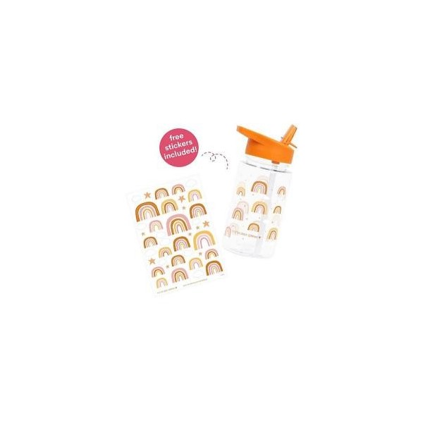 Borraccia con Cannuccia 450 ml - Arcobaleni - Senza BPA!